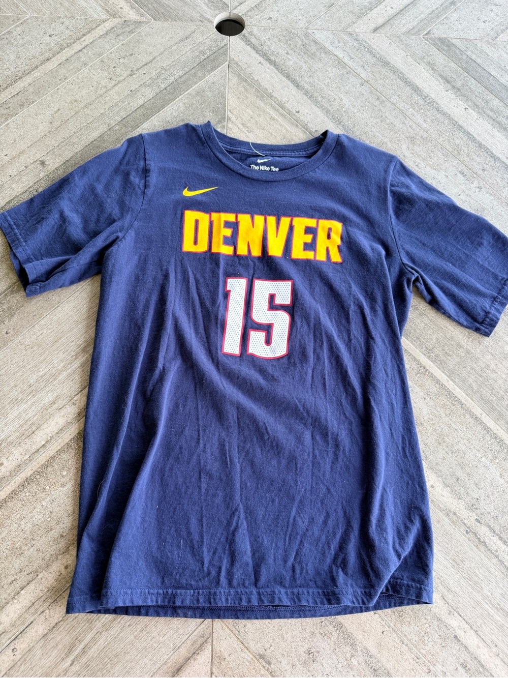 Nike Kids Denver Nuggets Navy Jokic Tee